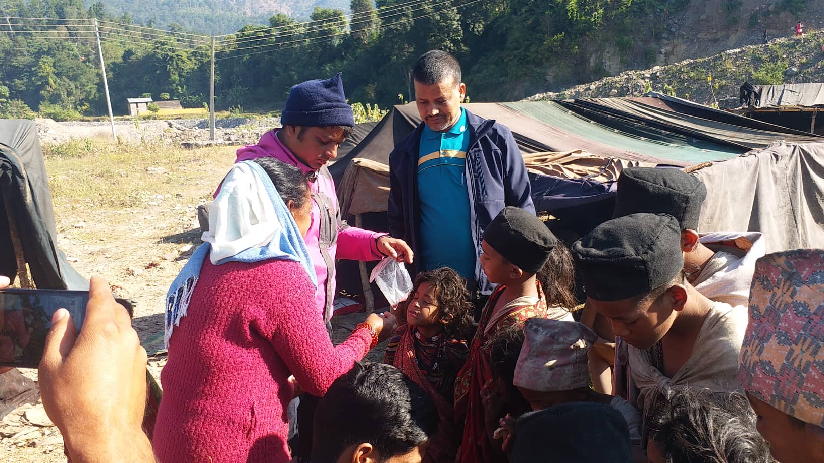 Vitamin A capsule and worm medicine in Raute Community